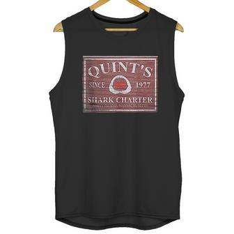 Jaws Quints Shark Charter Boat Since 1977 Wooden Sign Unisex Tank Top | Favorety DE