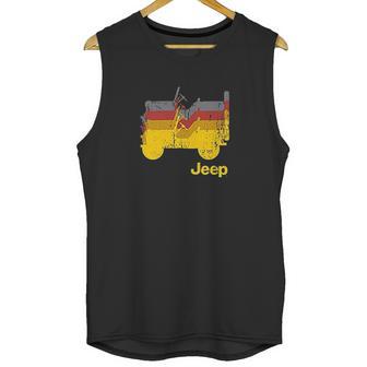 Jeep Willys Repeating Unisex Tank Top | Favorety