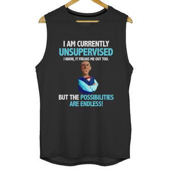 Jeff Dunham Walter I Am Currently Unsupervised I Know It Freaks Shirt T Shirt Tee Unisex Tank Top | Favorety DE