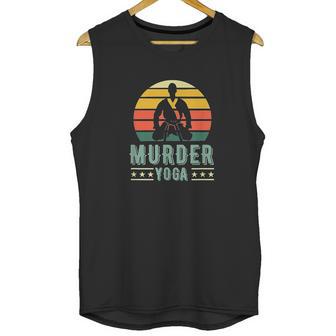 Jiu Jitsu Murder Yoga Vintage Sunset Funny Brazilian Gift Unisex Tank Top | Favorety CA