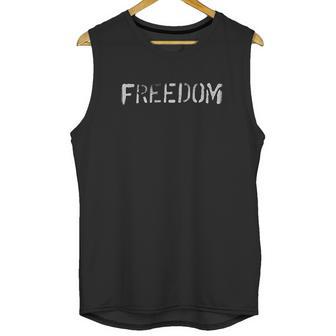 John Varvatos Star Usa Mens Freedom Graphic Unisex Tank Top | Favorety