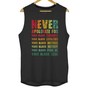 Juneteenth Scratch Never Apologize For Your Blackness Unisex Tank Top | Favorety DE