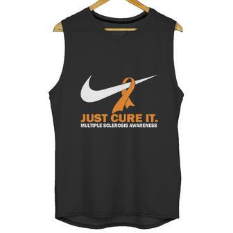 Just Cure It Multiple Sclerosis Awareness Nike Logo T Shirt Unisex Tank Top | Favorety UK