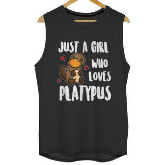 Just A Girl Who Loves Platypus Funny Platypus Costume Graphic Design Printed Casual Daily Basic Unisex Tank Top | Favorety UK