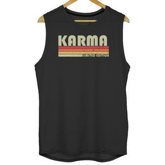 Karma Name Personalized Retro Vintage 80S 90S Unisex Tank Top | Favorety