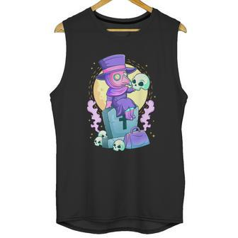 Kawaii Pastel Goth Cute Creepy Plague Doctor Skull Unisex Tank Top | Favorety DE