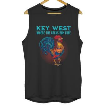 Key West Florida Where The Cocks Run Free Unisex Tank Top | Favorety DE