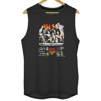 Kiss Band 47Th Anniversary Signatures Unisex Tank Top | Favorety