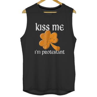 Kiss Me I Am Protestant St Patricks Day Unisex Tank Top | Favorety UK