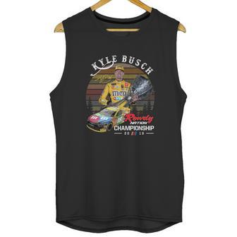 Kyle Busch Signature Rowdy Nation Championship 2019 Sunset Shirt Unisex Tank Top | Favorety AU