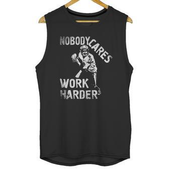 Lamar Jackson Nobody Cares Work Harder T-Shirt Unisex Tank Top | Favorety UK