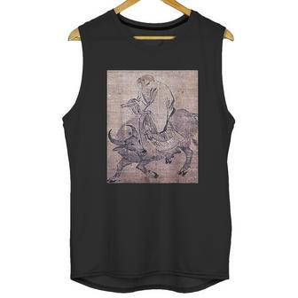 Laozi On Ox Lao Tzu Tao Te Ching Taoism Chinese Religion Unisex Tank Top | Favorety UK