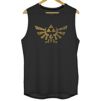 Legend Of Zelda Royal Crest Distressed Badge Unisex Tank Top | Favorety DE