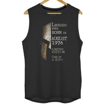 Legends Born In August 1976 45Th Birthday 45 Years Old Unisex Tank Top | Favorety