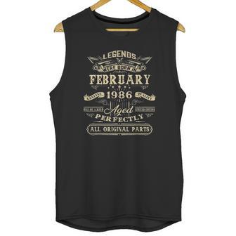 Legends February 1986 Gift 36 Years Old 36Th Birthday Gifts Unisex Tank Top | Favorety DE