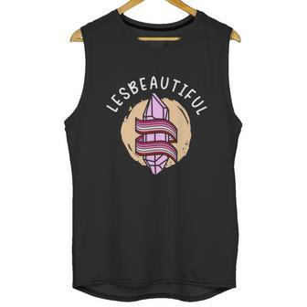 Lesbeatiful Lesbian Lgbtq Member Sexual Diversity Pride Gift Graphic Design Printed Casual Daily Basic Unisex Tank Top | Favorety UK