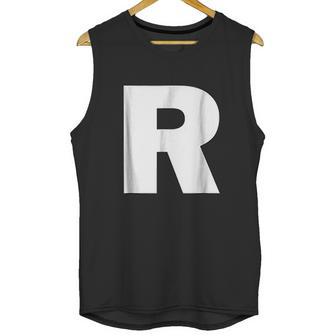 Letter R Alphabet Capital Initial Spell Word Unisex Tank Top | Favorety DE