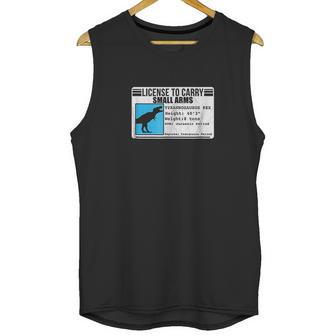 License To Carry Small Arms Tyrannosaurus Rex Unisex Tank Top | Favorety CA