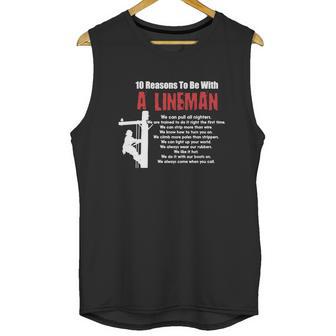 Lineman-Shirts-10-Reasons-To-Be-With-A-Lineman-01_582C5c8774f0e Unisex Tank Top | Favorety AU