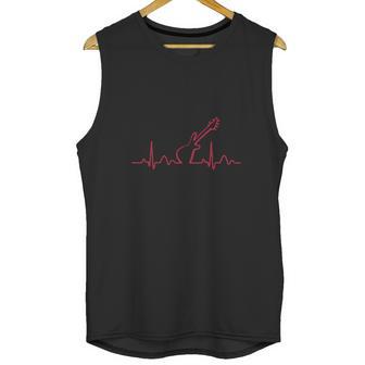 Lines Of Heart Guitar Herz Herzline Elektrokardiogramm Puls Und Takt Mit Gitarre Unisex Tank Top | Favorety UK