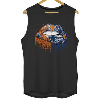 Lip Texas Longhorns And Dallas Cowboys Shirt Mf Unisex Tank Top | Favorety CA