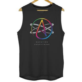 Logo Atom Symbol Question Everything Unisex Tank Top | Favorety