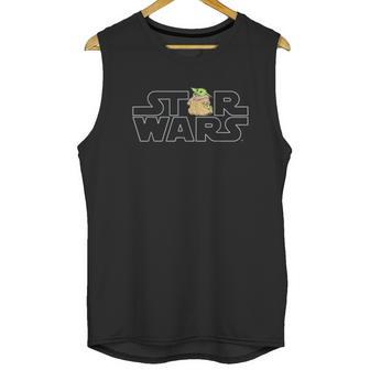 Logo And The Child From The Mandalorian Unisex Tank Top | Favorety