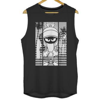 Looney Tunes Marvin The Martian Lined Portrait Unisex Tank Top | Favorety