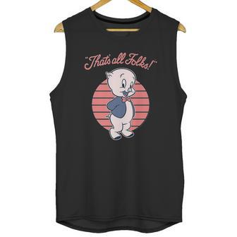 Looney Tunes Porky Pig That Is All Folks Unisex Tank Top | Favorety UK