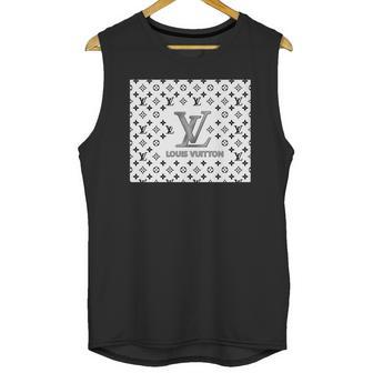 Louis Vuitton Shirt Pattern Lv Pattern White Tee 252 Unisex Tank Top | Favorety CA