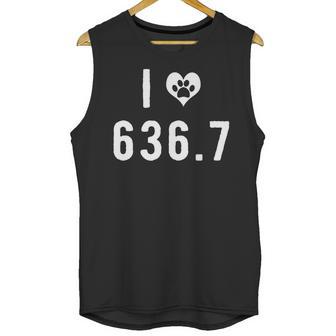 I Love 6367 Dogs Funny Dewey Decimal Unisex Tank Top | Favorety UK