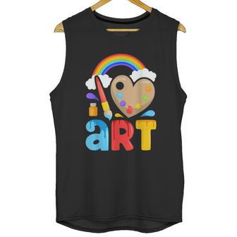 I Love Art Artist Painter Colorful Paintingkids Girls Unisex Tank Top | Favorety UK