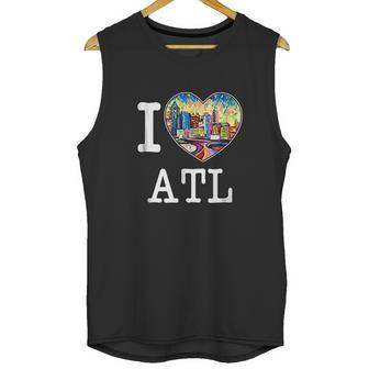 I Love Atlanta Georgia Atl Peach State Skyline Unisex Tank Top | Favorety CA