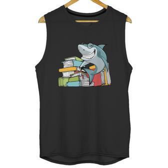 I Love Books Chibi Anime Shark Shirts Book Lover Unisex Tank Top | Favorety CA