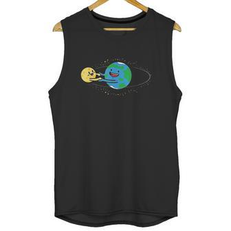 Love Earth And Moon Happy Stars Planets Space Orbit Unisex Tank Top | Favorety CA