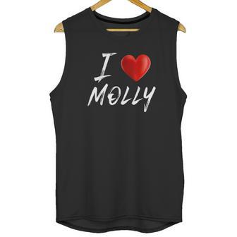 I Love Heart Molly Family Name Unisex Tank Top | Favorety