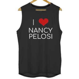 I Love Nancy Pelosi Heart Unisex Tank Top | Favorety