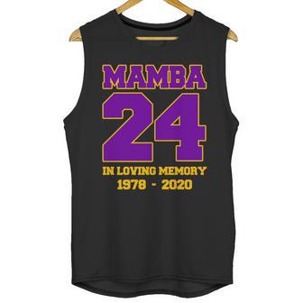 In Loving Memory Mamba 24 Tribute Graphic Design Printed Casual Daily Basic Unisex Tank Top | Favorety CA