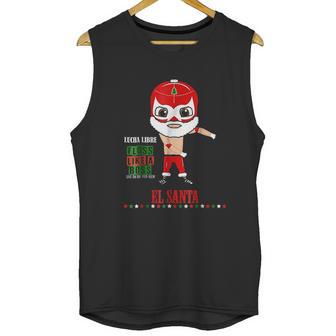 Lucha Libre El Santa Claus Floss Like A Boss 6 Unisex Tank Top | Favorety AU