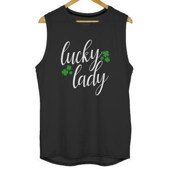 Lucky Lady St Patricks Day Dark Heather Unisex Tank Top | Favorety UK