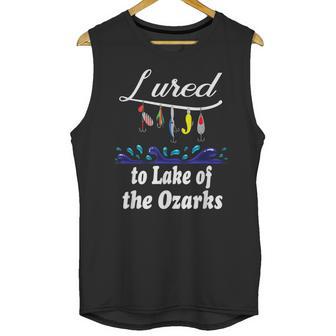 Lured To Lake Of The Ozarks Fishing Fisherman Unisex Tank Top | Favorety