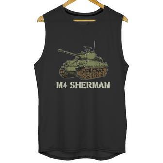 M4 Sherman American Ww2 Tank World War Graphic Design Printed Casual Daily Basic Unisex Tank Top | Favorety CA