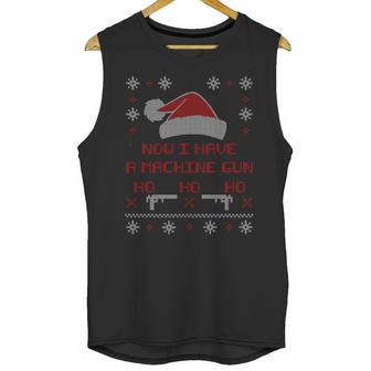 Now I Have A Machine Gun Ho Hjo Ho Xmas Unisex Tank Top | Favorety AU