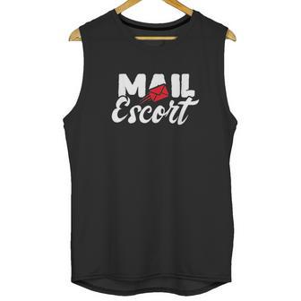 Mail Escort Postman Mail Carrier Post Office Worker Unisex Tank Top | Favorety