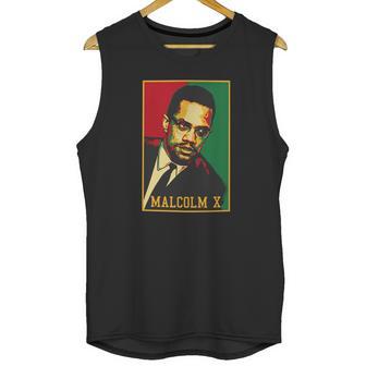 Malcolm X Retro Polo Unisex Tank Top | Favorety UK