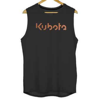 Man Kubota Tractor Orange Unisex Tank Top | Favorety DE