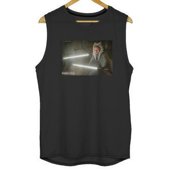 The Mandalorian Ahsoka Tano Lightsaber Battle Unisex Tank Top | Favorety DE