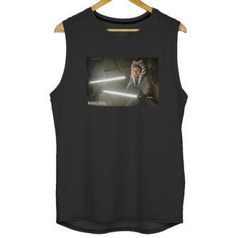 The Mandalorian Ahsoka Tano Lightsaber Battle Unisex Tank Top | Favorety AU