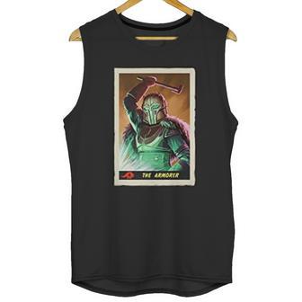 The Mandalorian The Armorer Trading Card Unisex Tank Top | Favorety AU