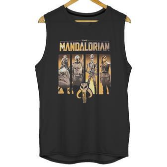 The Mandalorian Character Panel Unisex Tank Top | Favorety CA